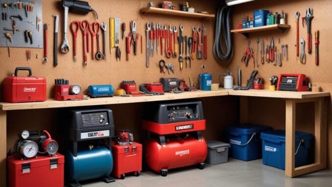 Lyft ditt hem med en praktisk kompressor illustration