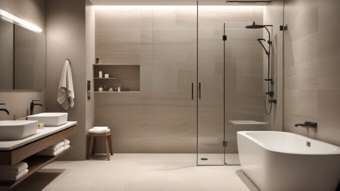 Ge ditt badrum ett lyft med stiliga duschväggar! illustration