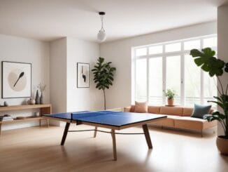 Perfekta pingisrack för din hemmakänsla illustration