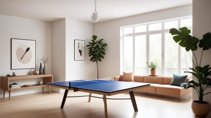 Perfekta pingisrack för din hemmakänsla illustration